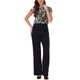 thumbnail image 2 of INSPIRE CHIC Blusas de Trabajo de Satén para Mujeres Florales Vintage con Manga Corta Casual de Negocios XL Verde Militar, 2 of 5