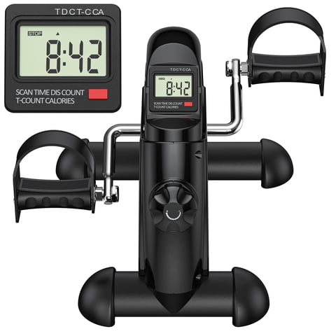 Minibicicleta Estática Feierdun Para Debajo Del Escritorio Con Pantalla Lcd Para Hogar/Oficina