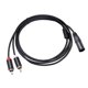thumbnail image 3 of Cable XLR A Estéreo HiFi Dual Para Mezcladores De Teléfonos Componentes De Cine En Casa 2m, 3 of 5