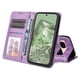 thumbnail image 4 of Funda tipo cartera FOXDOCK para Google Pixel 8A , diseño girasol en relieve, cuero PU, cierre magnético, soporte y tarjetero, 4 of 5