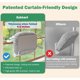 thumbnail image 2 of Zakkart SnugCloud Foldable Cat Window Perch Cream White, M, 2 of 3
