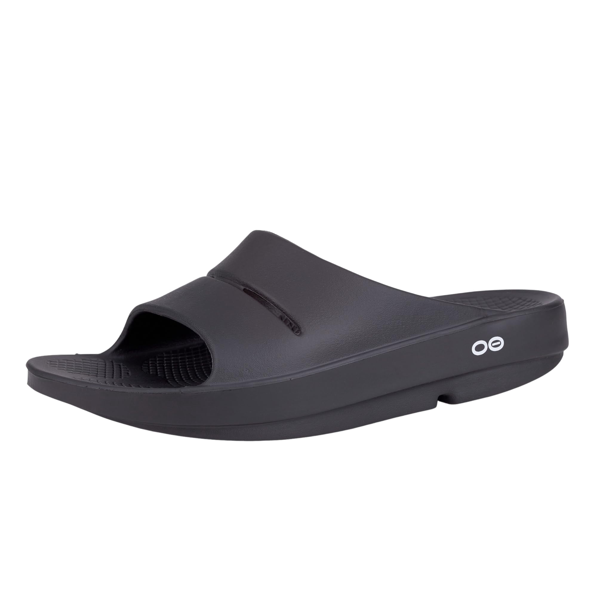 Sandalias Recovery Slide OOFOS OoAhh negras para mujer 8 hombres 6