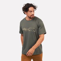 Polera Manga Corta Hombre Cuernos Del Paine Verde Atakama Outdoor