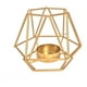 thumbnail image 1 of Candelabro Porta Vela Dorado Estilo Geométrico Decorativo, 1 of 5