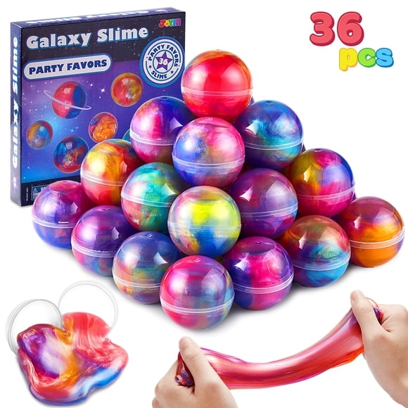 Party Favors JOYIN Galaxy Slime Ball, paquete de 36 unidades, para niñas y niños