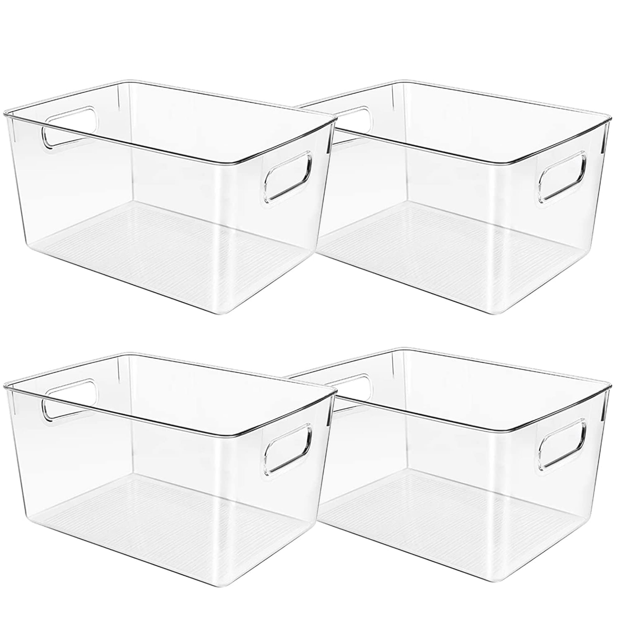 Contenedores De Almacenamiento Control Kitchen De Plástico Transparente De 11.2 X 7.5 X 6 Pulgadas (juego 1)