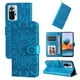 thumbnail image 1 of Funda tipo cartera FOXDOCK para Xiaomi Note 10 Pro 4G , diseño girasol en relieve, cuero PU, cierre magnético, soporte y tarjetero, 1 of 5