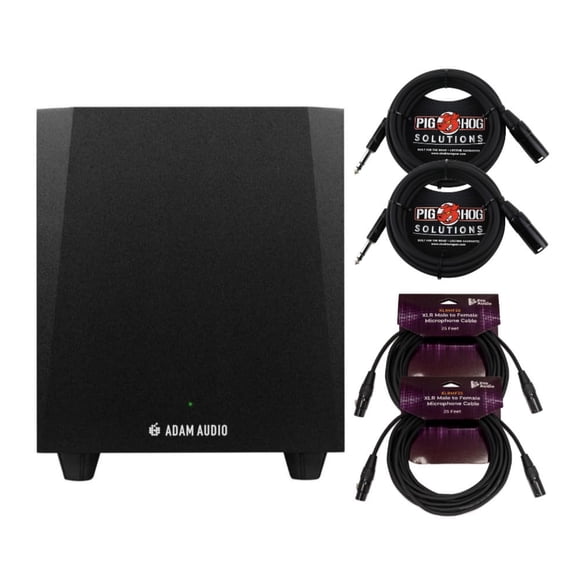 Subwoofer de estudio ADAM Audio T10S de 10'' con alimentación y cables incluidos