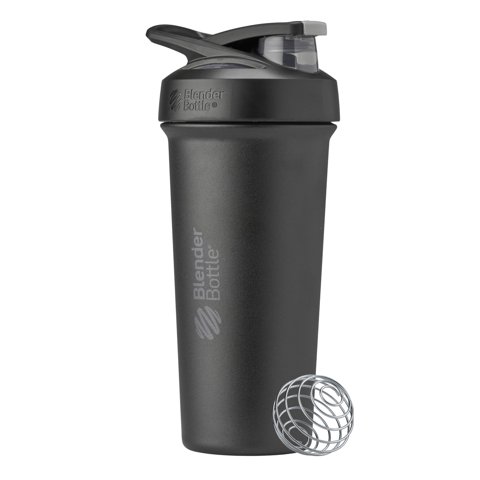 Blenderbottle Strada Sleek Shaker Cup Para Botellas De Agua, 750 Ml, Color Negro