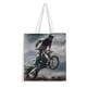 thumbnail image 1 of Dirty Motocross Dirt Bike Bolso de tela con estampado de lienzo para mujer, bolsa de compras reutilizable y estética, con cremallera interior, regalo para mujer,38*45cm., 1 of 6