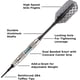 thumbnail image 3 of Darts GLD Products Viper Bobcat, peso ajustable y punta blanda, 3 of 9