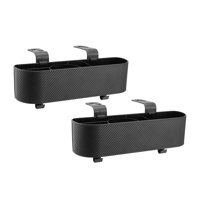 Ioensy - Organizador De Asiento Trasero Para Coche, Caja De Almacenamiento, Portavasos, Par De Soportes Universales Para Pañuelos