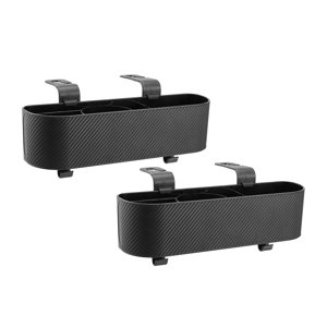 Ioensy - Organizador De Asiento Trasero Para Coche, Caja De Almacenamiento, Portavasos, Par De Soportes Universales Para Pañuelos