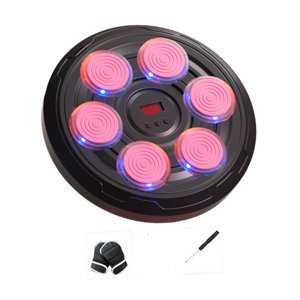 Ioensy - Máquina De Boxeo Inteligente, Equipo De Pared Con Objetivo Para Deportes, Kárate, Kickboxing, Color Rosa, 6 Objetivos