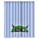 thumbnail image 1 of Cortina de ducha de monstruo de bolsillo verde, juego de cortina de baño con ganchos, tamaño 60 x 72 pulgadas, 1 of 3