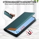 thumbnail image 3 of Funda Tipo Cartera de Cuero Sintético para Samsung Galaxy S23 FE Bloqueo RFID, con Ranuras para Tarjetas y Bolsillo para Efectivo, Cierre Magnético Fuerte Verde, 3 of 6