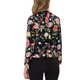 thumbnail image 3 of INSPIRE CHIC Blazer Abierto de Mujer para Regreso a Clases, Chaqueta de Traje Recortada para el Verano, Negro Rojo-Floral M, 3 of 6