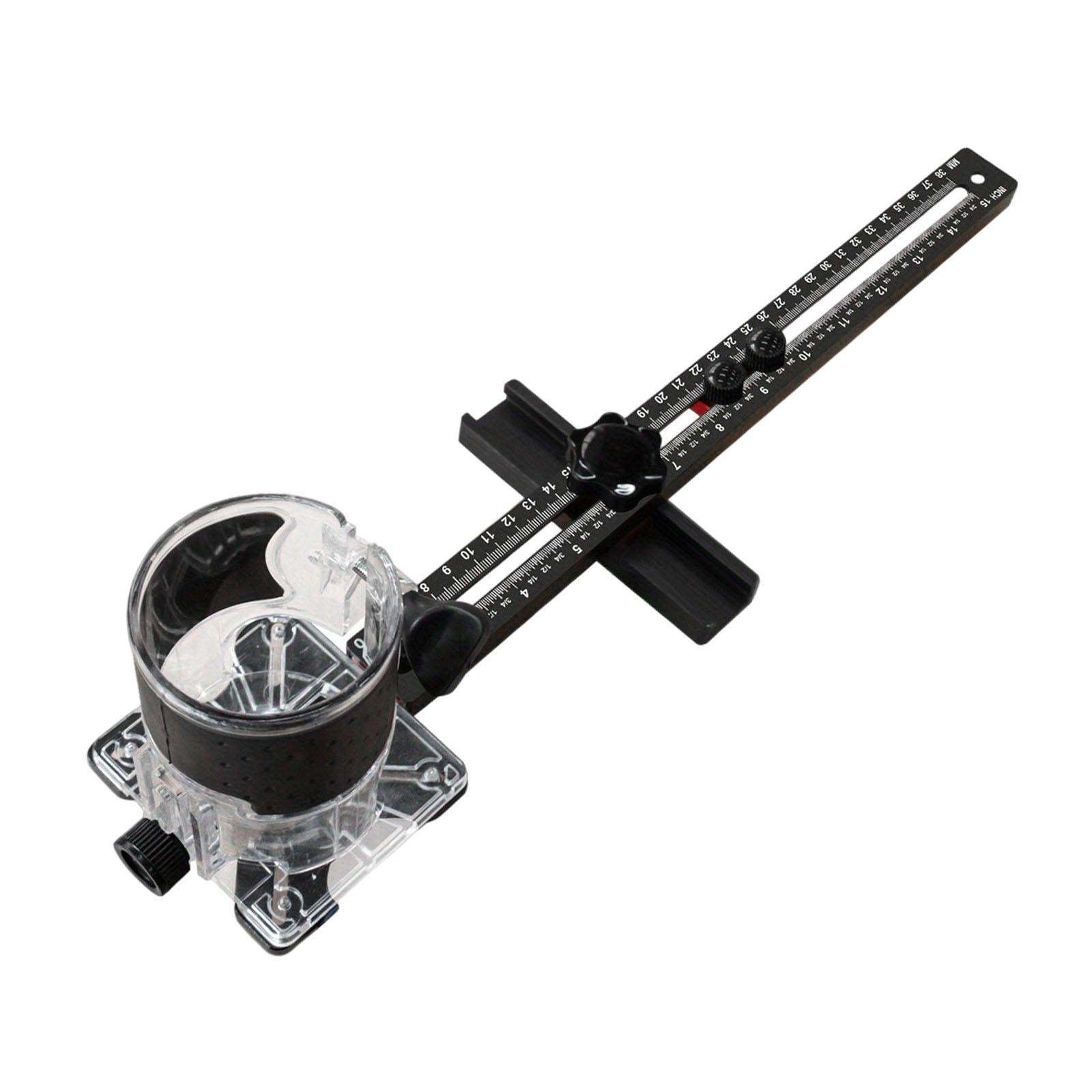 Magideal - Soporte De Ranura Para Fresadora, Plantilla Para Herrajes De Gabinete, Guía De Fresadora Multiusos, Máquina De Recorte, Tablero Abatible Para Ranurado Con Base