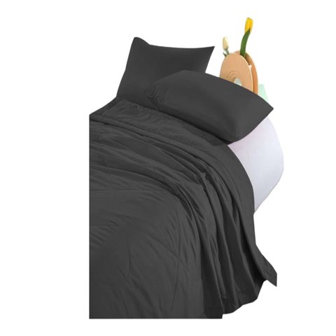 Todo Para El Hogar - Cubrecama Extra Delgado Negro Plaza Y Media