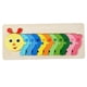 thumbnail image 4 of Rompecabezas De Números De Madera Tablero De Clasificación Bloques Juego A Juego Montessori Caterpillar, 4 of 5
