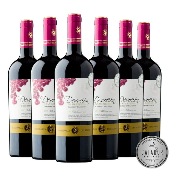 Caja x6 Vinos devocion gran reserva cabernet sauvignon