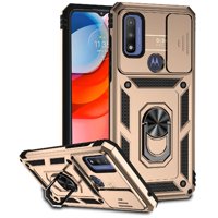 Estuche Gangxun Para Motorola Moto G Pure, Soporte Giratorio 360°, Estilo Mecánico Y Magnético