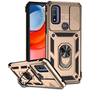Estuche Gangxun Para Motorola Moto G Pure, Soporte Giratorio 360°, Estilo Mecánico Y Magnético