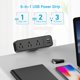 thumbnail image 3 of Pinza de escritorio Power Strip PAEWOK de 3 enchufes con USB C de 5 V/3 A, color negro, 3 of 7