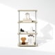 thumbnail image 5 of Librería Bookshelf Furinno Turn-N-Tube de 4 niveles, roble Sonoma y blanco, 5 of 6