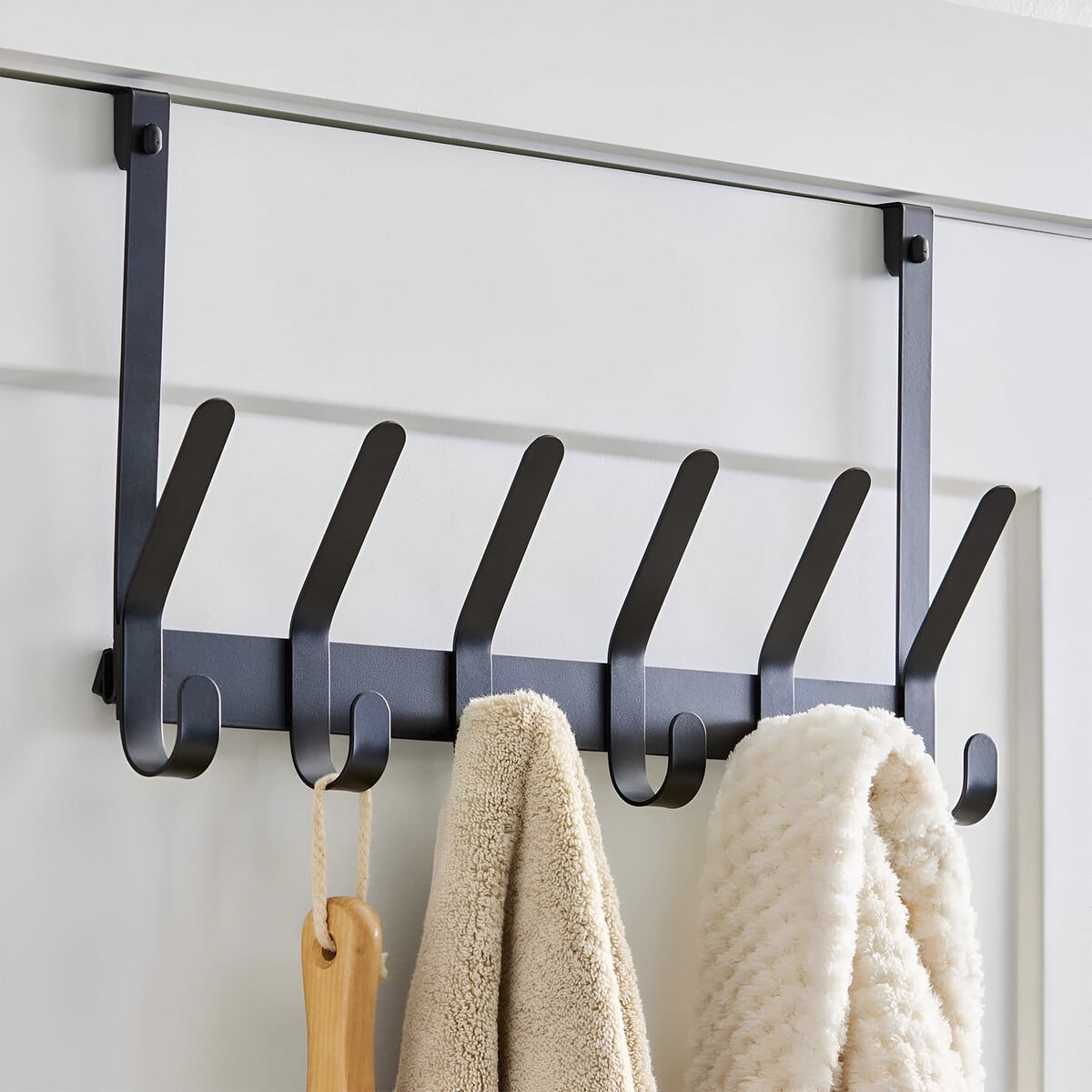 Perchero Sobrepuerta Better Homes Gardens Snugfit 6 Ganchos Negro