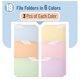 thumbnail image 2 of Carpetas de archivo Mr. Pen pack de 18, colores pastel, pestaña de corte 1/3, 2 of 8