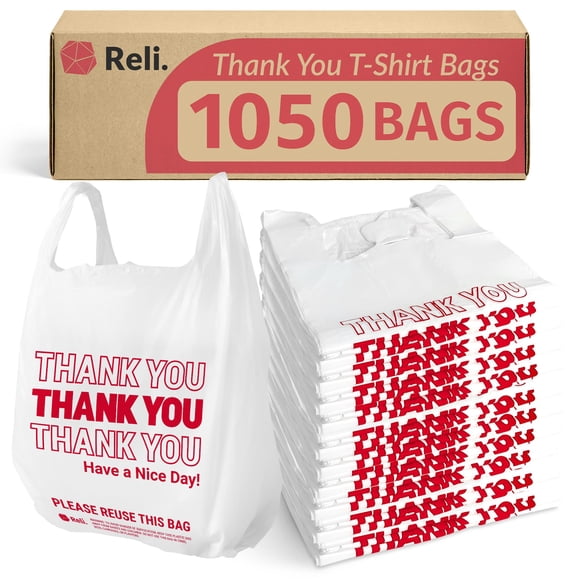Bolsas Plásticas Reli. Gracias 1050 Unidades 29x16x52 cm