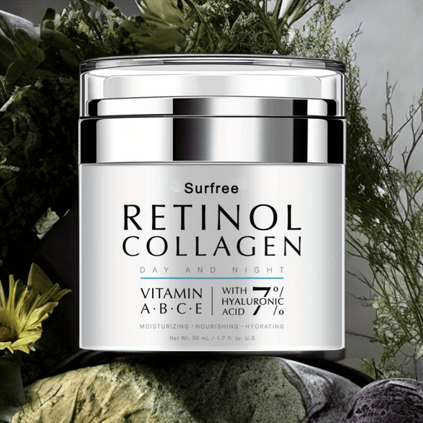 Retinol Cream For Face: Night & Day Moisturizer with Retinol, Collagen, Vitamin C & Sensitive Skin Formula