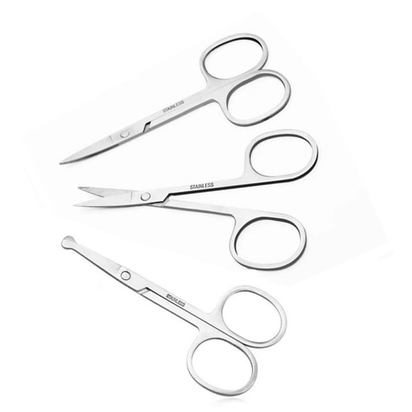 Tijeras XUJINCN 9 cm Acero Inoxidable - Pack de 3