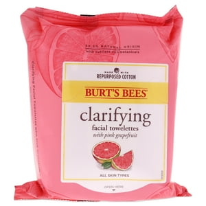 Burts Bees - Toallitas De Limpieza Facial - Pomelo Rosado De Para Unisex - Unidad Toallitas