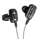 thumbnail image 5 of Altavoz Individual 1.2M Cableado 3.5MM Auriculares Auriculares Auriculares Estéreo HiFi Negro, 5 of 5