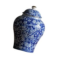 Magideal - Jarra De Jengibre De Cerámica Blanca Azul, Artesanía Esmaltada, Pieza Central Pintada A Mano, Bote De Té Para Fiestas, Restaurante, Cocina, Decoración