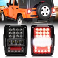 Luces Traseras Lx-Light 4D Led De 30 W Superbrillantes Para Jeep Wrangler Jk Jku 2007-2018