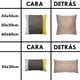 thumbnail image 3 of Funda Cojin Decorativo EcoCuero Cafe Beige Amarillo 45x45, 3 of 3