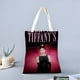 thumbnail image 2 of Breakfast at Tiffany's Bolso de tela con estampado de lienzo para mujer, bolsa de compras reutilizable y estética, con cremallera interior, regalo para mujer,38*45cm., 2 of 6