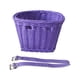 thumbnail image 1 of Cesta De Bicicleta Con Manillar Delantero Para Ni?os, Imitación De Ratán, Fácil De Instalar, Desmontable, Color Morado, 1 of 5