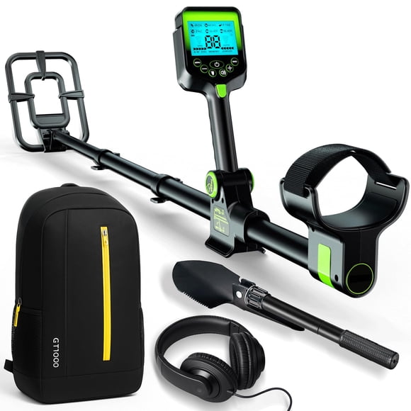 Detector de metales OKESAM de 10" impermeable con pantalla LCD plegable