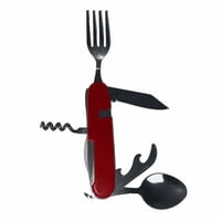 Genérico - Set De Cubiertos Para Camping, Cuchara Y Tenedor, Trekking 4 En 1