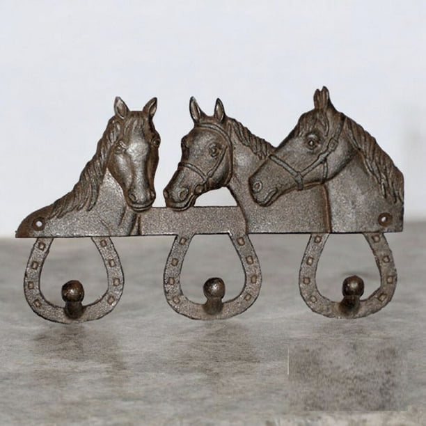 Sale Perchero Percheros Con Herraduras Y Madera Caballos Colgador