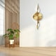 thumbnail image 3 of Reloj Pared Hojas Doradas Decorativo Hogar Moderno Jhn, 3 of 3