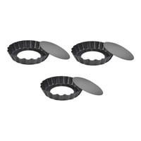 Genérico - Pack X3 Moldes Tartaleta Desmontable Tarta Individual 8,5Cm