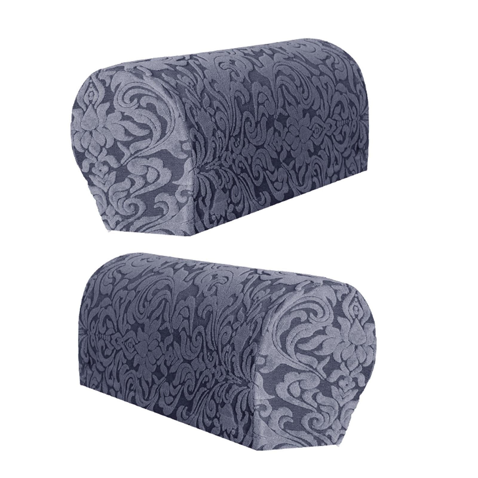 Magideal - Fundas Elásticas Para Reposabrazos, Fundas Para Sillón De Sofá Jacquard, Cómodas, Extraíbles Para Sofá Reclinable, Más Flexibles, Lavables A Máquina, Gris