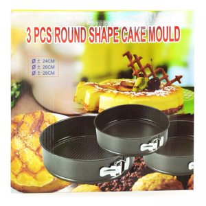 Genérico - Moldes Para Pastel Redondo Pack X 3