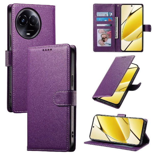 Funda para FOXDOCK Realme 11 4G– Cuero Premium, 3 ranuras para tarjetas, Protección contra impactos