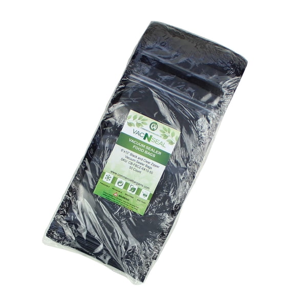 Sellador de alimentos, bolsas para congelador, Commercial Bargain Inc., 100 unidades
